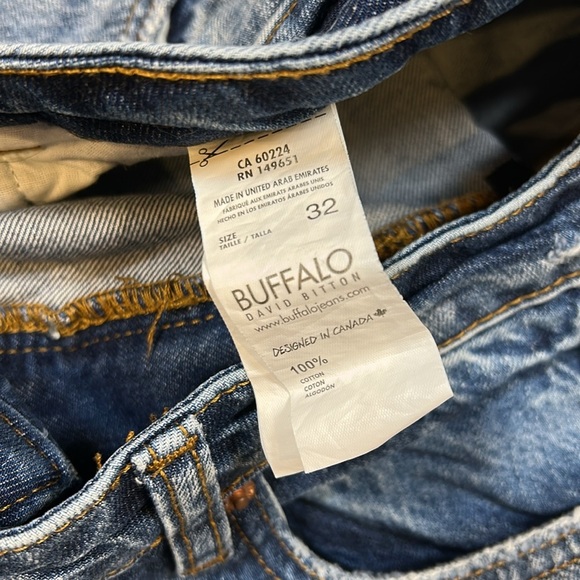Buffalo David Bitton Stonewashed High Rise Straight Jayden Relaxed Ankle Jeans - Picture 11 of 12
